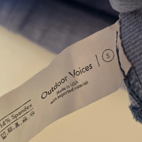 Outdoor Voices Sports Bra Purple High Neck Womens Small - Picture 4 of 6